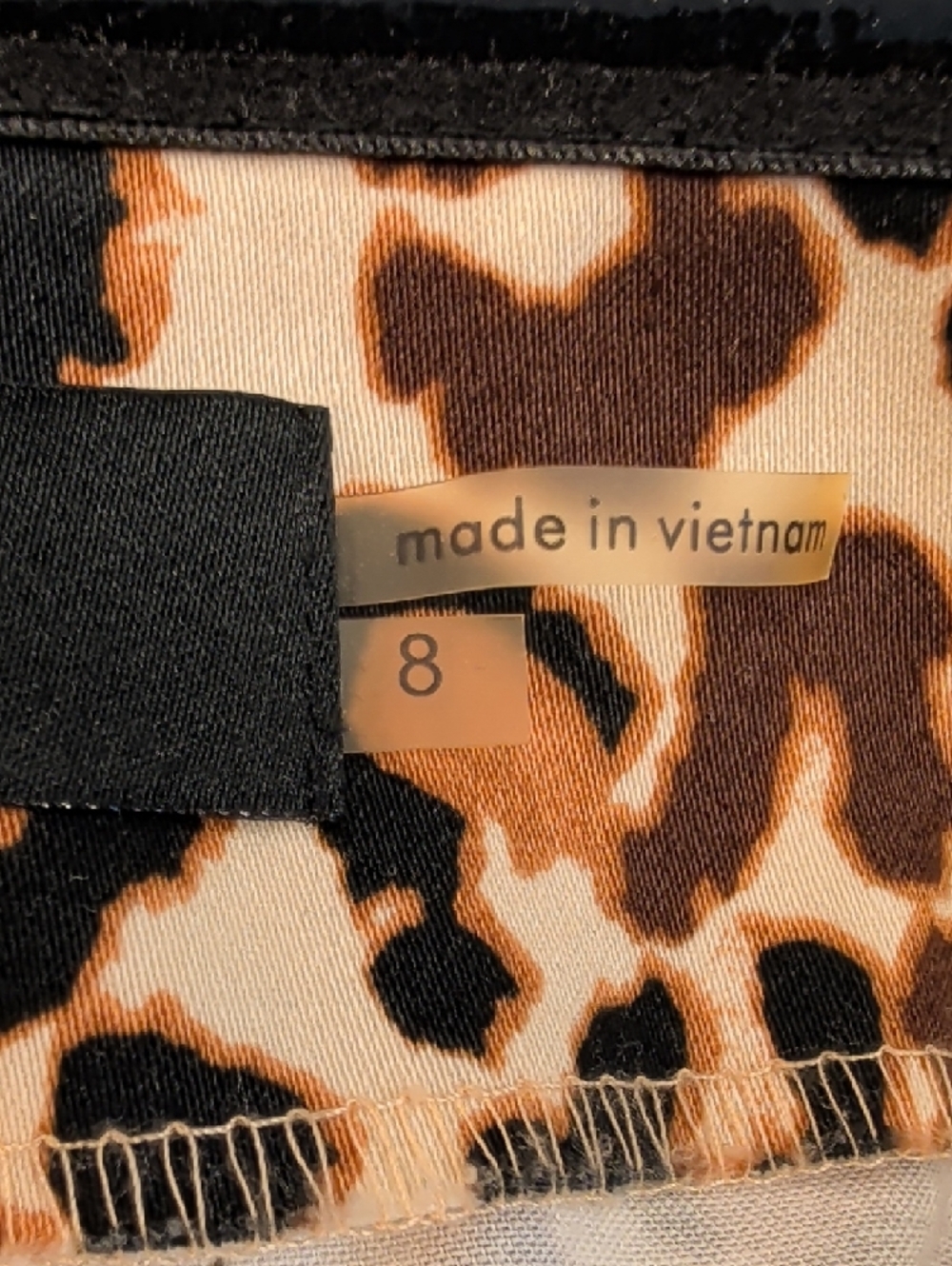 Guess Leopard Print Slip Dress Size 8 Cotton Spandex Cheetah Bodycon Mini Dress - Picture 10 of 11